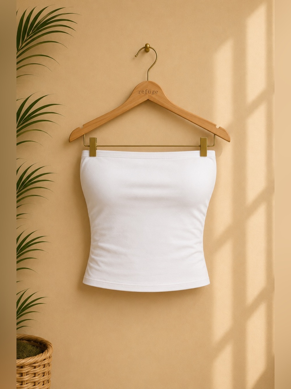 Classic White Strapless Tube Top